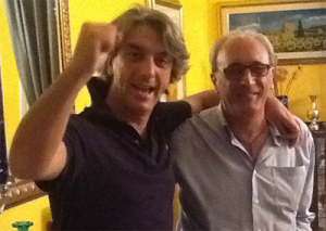 Giuseppe Aieta e Franco Pascarelli dopo il risultato delle Elezioni Provinciali