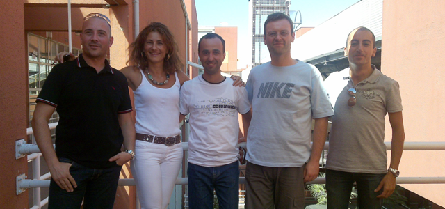 Da sinistra a destra Agostino,Forestiero, Ivana Pellegrino, Carlo Mastroianni, Giuseppe Papuzzo e Raffaele Giordanelli