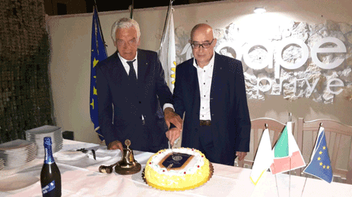 A sinistra, il Past President Pietro Borsani. A destra, il Presidente Ennio Galliano Iannelli