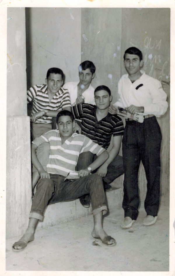 1960. Da sinsitra: C.Bosco, M. Vaccaro, L. Iozzi, R. Policicchio, M. Volati