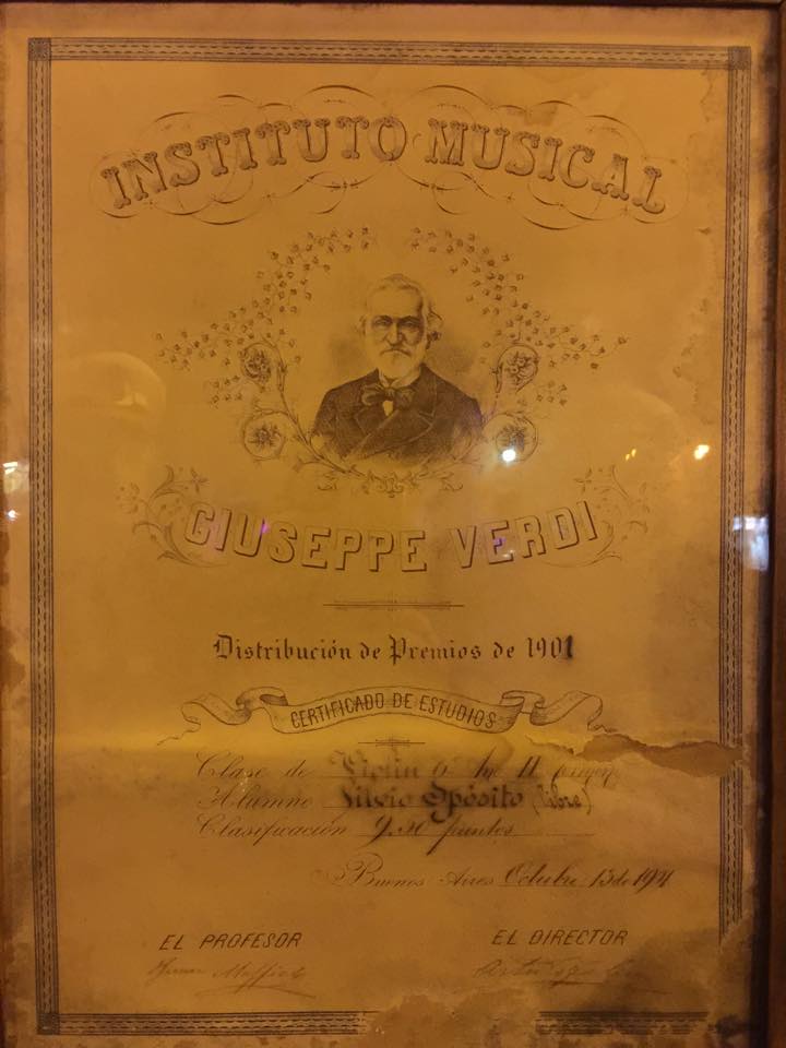 Diploma Silvio Lopiano